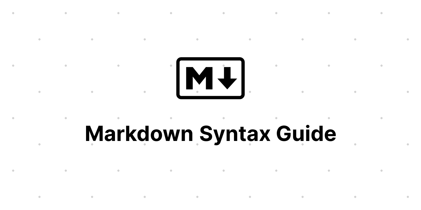 Markdown Guide